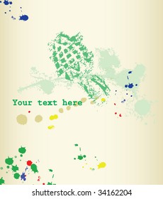 Vector Grungy Boot Print