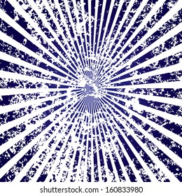 Vector grungy burst background.