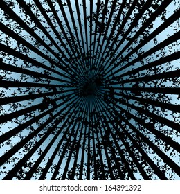 Vector grungy burst background.