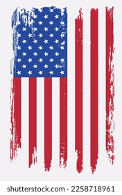 Bandera de grises vectorial de Estados Unidos.