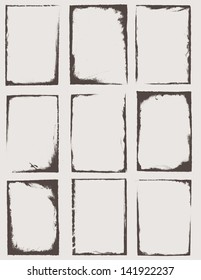 vector grungy icons, set of vector icons for all your creative projects