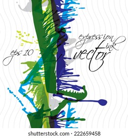 Vector grungy watercolor shaded painting, expressive messy blob seamless pattern, eps10, colorful untidy background.