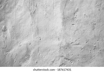 Vector Grungy White Concrete Wall Background