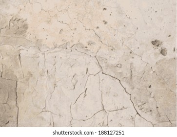 Vector Grungy White Concrete Wall Background
