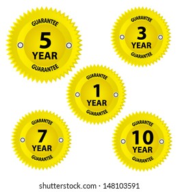 Vector guarantee 1 year, 3 years, 5 years, 7 years and 10 years.
