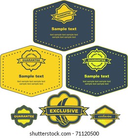Vector guarantee sign for sale.