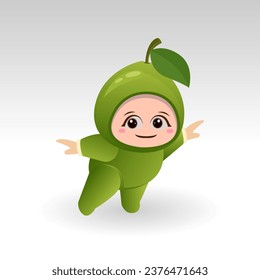 
Vector Guava fruta kawaii personaje de caricatura vector divertido Guava fruta kawaii ilustración

