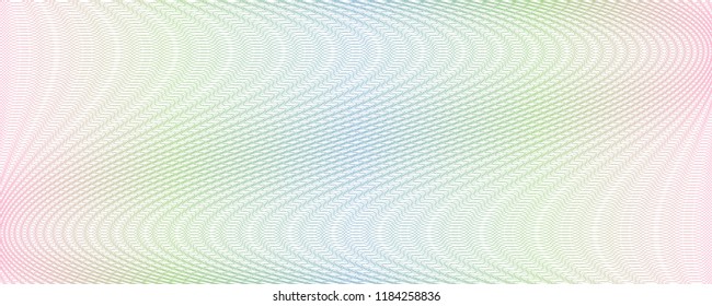 Vector Guilloche background for certificate or diploma and currency design