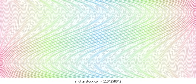 Vector Guilloche background for certificate or diploma and currency design