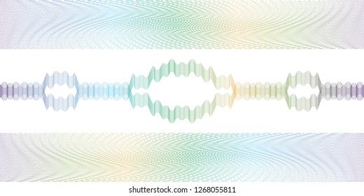 Vector Guilloche background for certificate or diploma and currency design