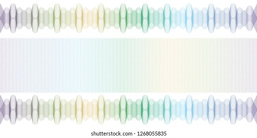 Vector Guilloche background for certificate or diploma and currency design