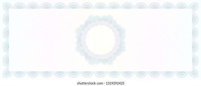 Vector Guilloche background for certificate or diploma and currency design