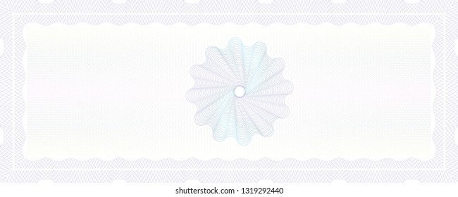 Vector Guilloche background for certificate or diploma and currency design