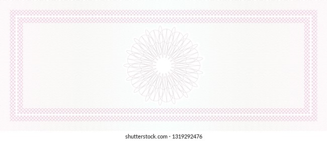Vector Guilloche background for certificate or diploma and currency design