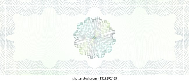 Vector Guilloche background for certificate or diploma and currency design
