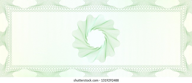 Vector Guilloche background for certificate or diploma and currency design