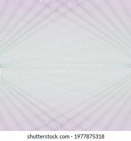 Vector Guilloche background for certificate or diploma and currency design