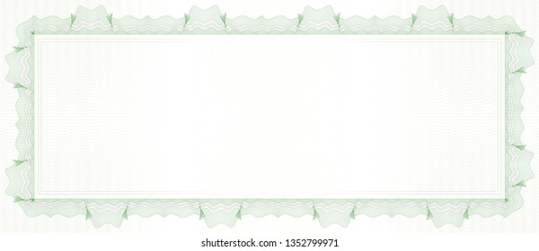 Vector Guilloche background. Monetary banknote background.