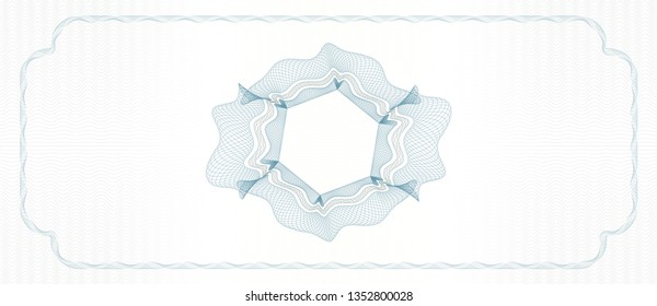 Vector Guilloche background. Monetary banknote background.
