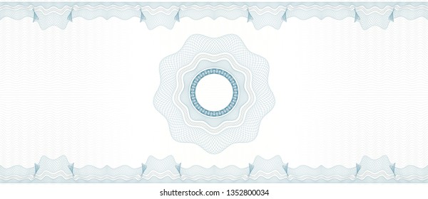 Vector Guilloche background. Monetary banknote background.