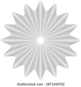 Elementos del vector Guilloche para el certificado o diploma