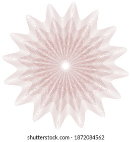 Vector Guilloche elements for certificate or diploma