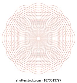 Vector Guilloche elements for certificate or diploma