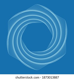 Elementos del vector Guilloche para el certificado o diploma