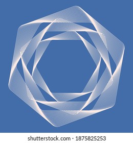 Elementos del vector Guilloche para el certificado o diploma