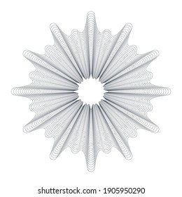 Vector Guilloche elements for certificate or diploma