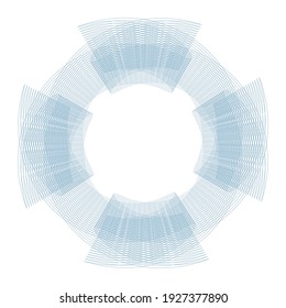 Vector Guilloche elements for certificate or diploma