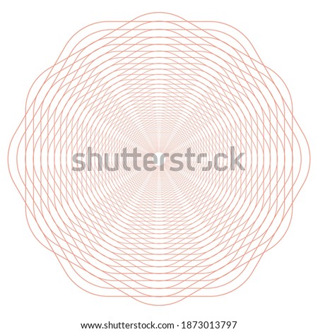 Vector Guilloche elements for certificate or diploma