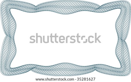 Vector guilloche frame