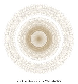 vector guilloche rosette certificate or diplomas, decorative elements