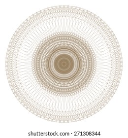vector guilloche rosette certificate or diplomas, decorative elements