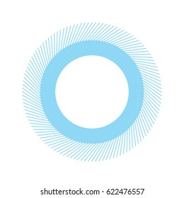 Vector Guilloche Rosette or Element for Certificate Design. Abstract Waves Isolated on White Background