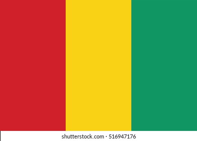 Vector Guinea flag, Guinea flag illustration, Guinea flag picture, Guinea flag image