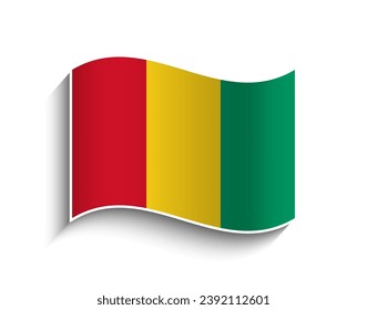 Vector Guinea waving Flag Icon