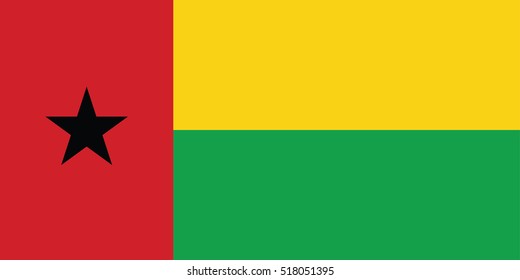 Vector Guinea-Bissau flag, Guinea-Bissau flag illustration, Guinea-Bissau flag picture, Guinea-Bissau flag image,