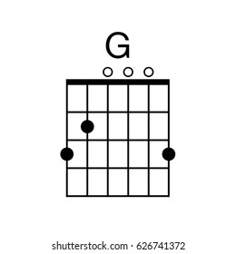 Rodeo Relativ størrelse Verdensrekord Guinness Book Vector Guitar Chord G Chord Diagram Stock Vector (Royalty Free) 626741372