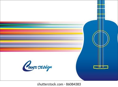 Vector guitar cover design
