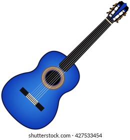vector guitar on white background