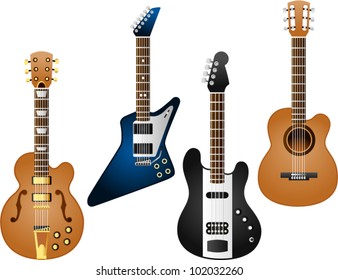 vector guitar set 8