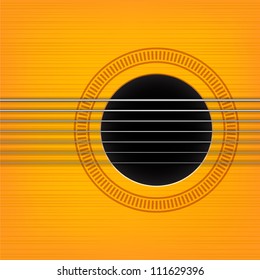 vector guitar sound hole background. Horizontal variant.