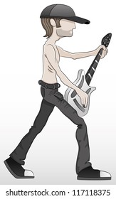 Vector. Guitarist.