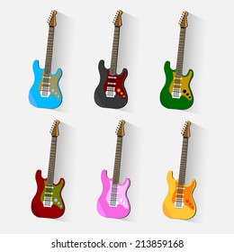 Vector guitars icon