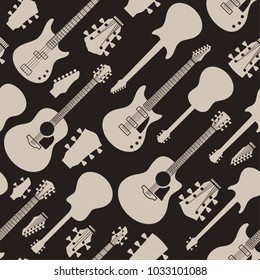Vector guitars pattern or background