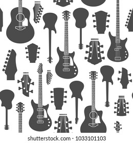 Vector guitars pattern or background