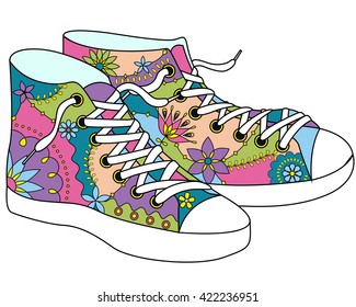 vector gumshoes colorful
