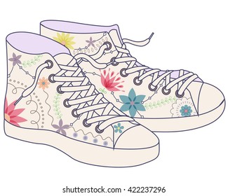 vector gumshoes vintage